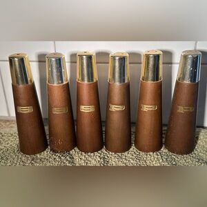 MCM Wooden Salt and Pepper 3 pairs